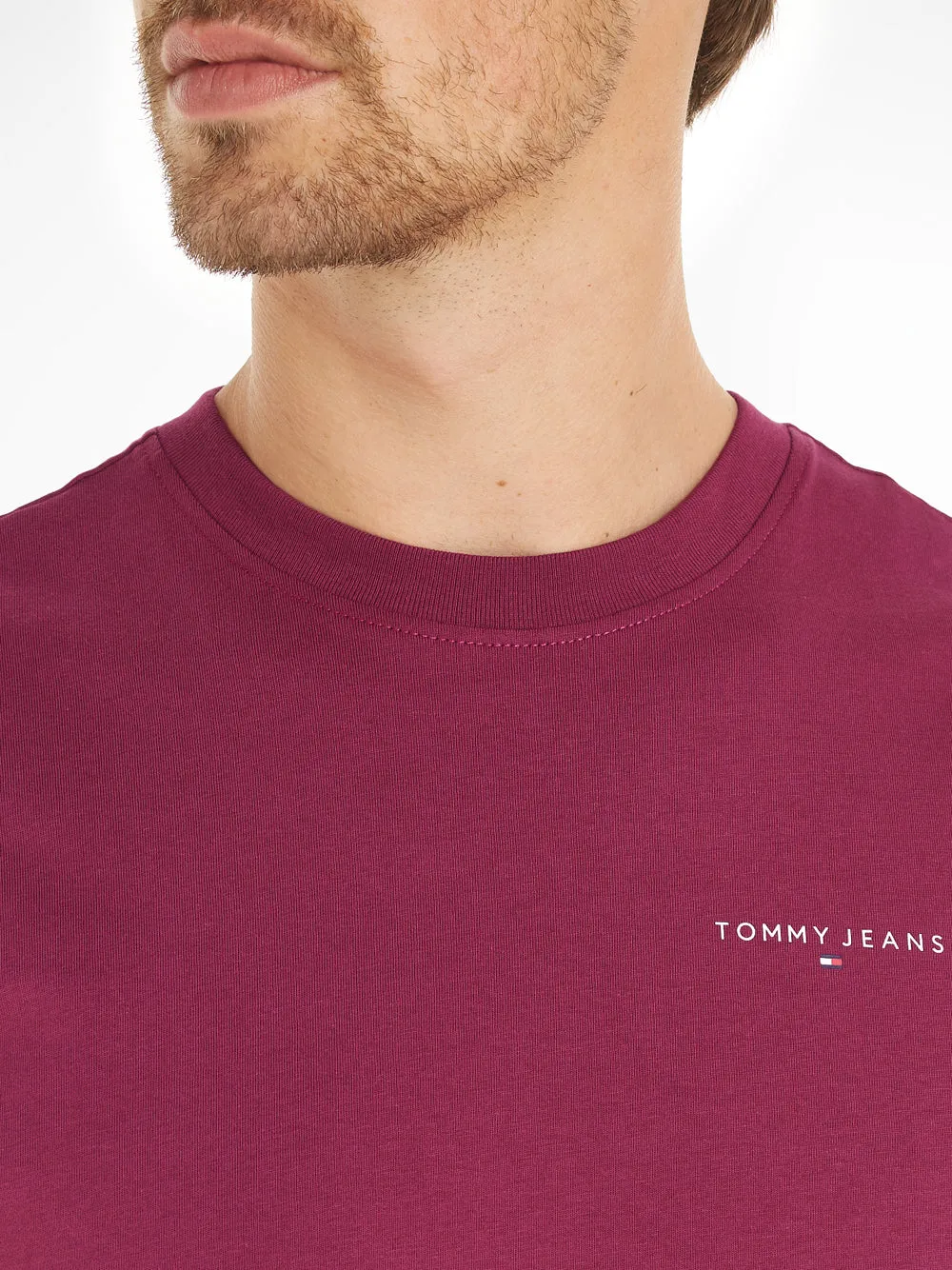 Tommy Hilfiger T-shirt Tjm Slim Linear Ches Uomo Mod. DM0DM18555 VVK Valley Grape